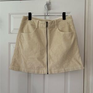 AE Beige Corduroy Skirt